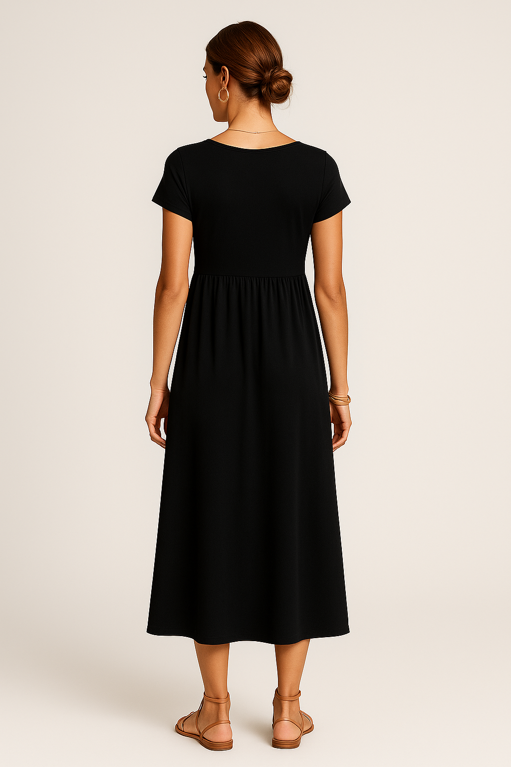Robe Midi Alice – Élégance Décontractée et Intemporelle