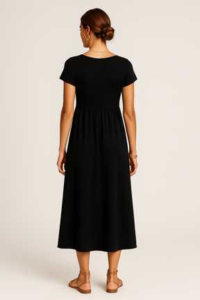 Robe Midi Alice – Élégance Décontractée et Intemporelle