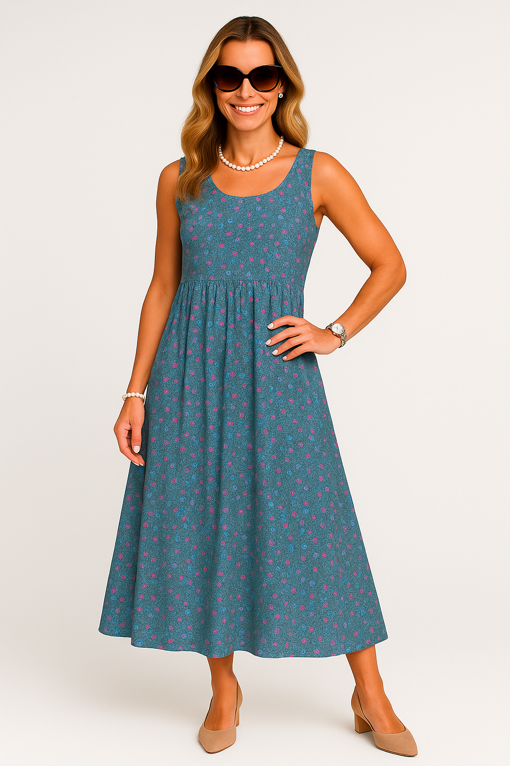 Robe Longue Flora – Élégance Florale d’Été