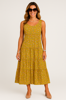 Robe Longue Flora – Élégance Florale d’Été