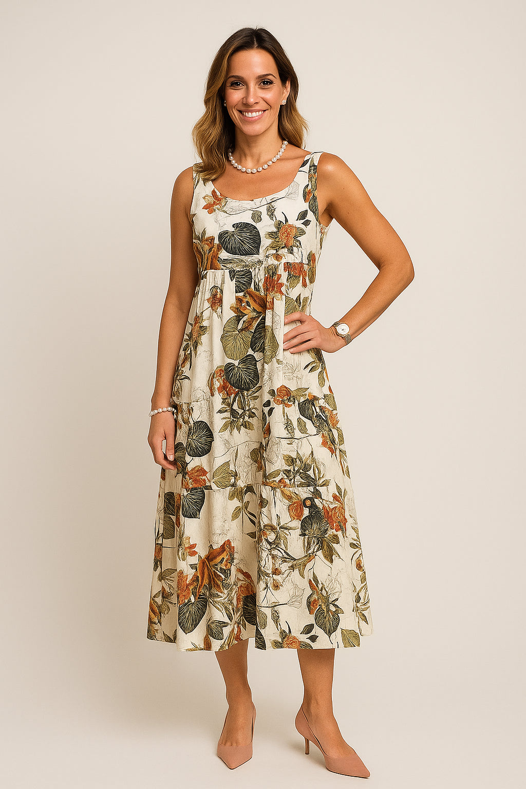 Robe Longue Flora – Élégance Florale d’Été