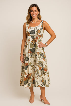 Robe Longue Flora – Élégance Florale d’Été