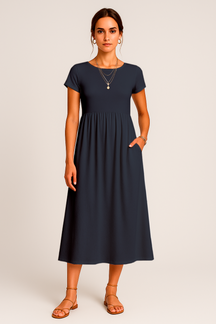 Robe Midi Alice – Élégance Décontractée et Intemporelle