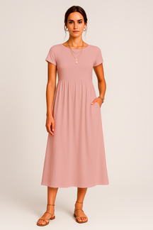 Robe Midi Alice – Élégance Décontractée et Intemporelle